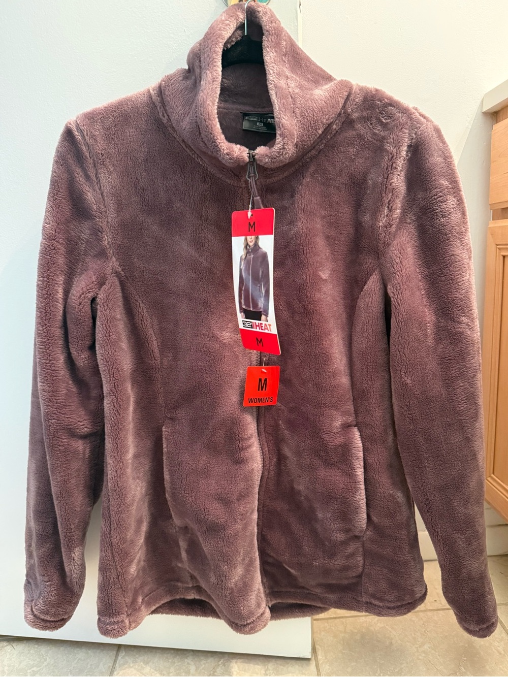 32 Degrees Heat Women's Plush Faux Fur Full Zip Jacket